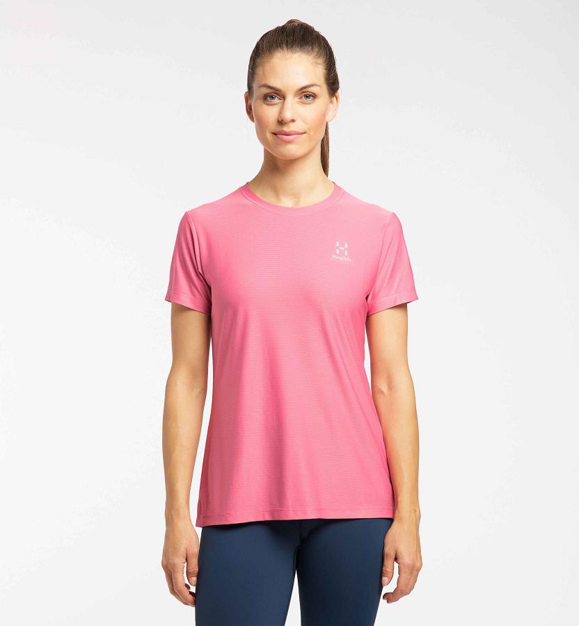 Haglöfs Womens L.I.M Tech T-Shirt Pink New Zealand 23805FNQL